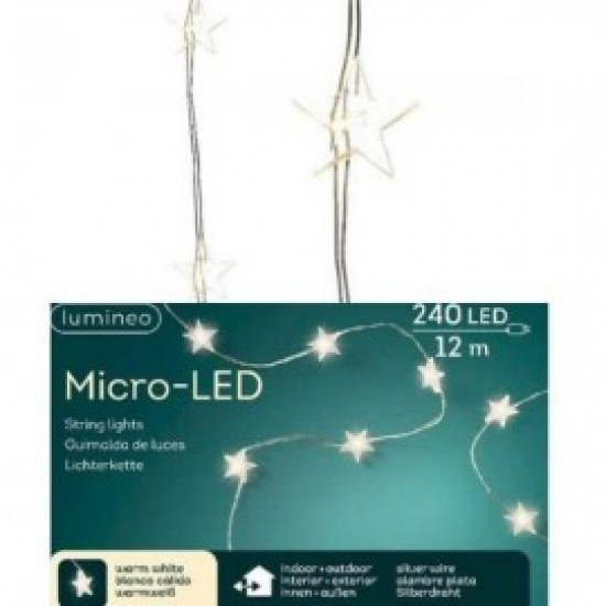 LLUMS MICRO LED CALIDES D'ESTRELLES AMB FILFERO DE PLATA LLUMS MICRO LED CALIDES D'ESTRELLES AMB FILFERO DE PLATA
