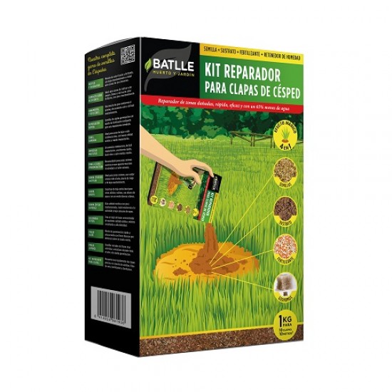 KIT REPARADOR PARA CLAPAS DE CÉSPED 1kg KIT REPARADOR PARA CLAPAS DE CÉSPED 1kg