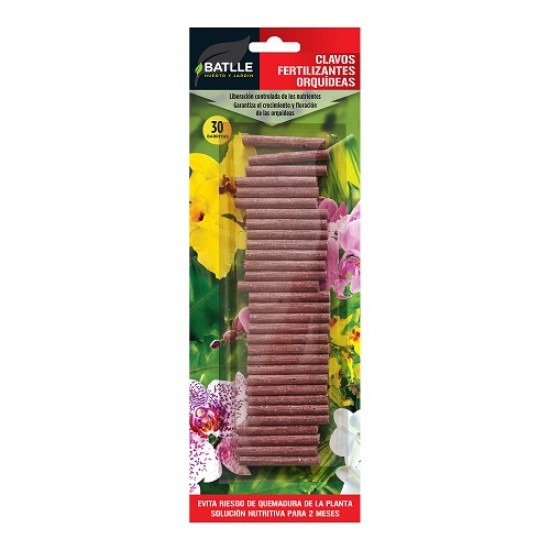 CLAVOS FERTILIZANTES ORQUÍDEAS 30 BARRITAS CLAVOS FERTILIZANTES ORQUÍDEAS 30 BARRITAS