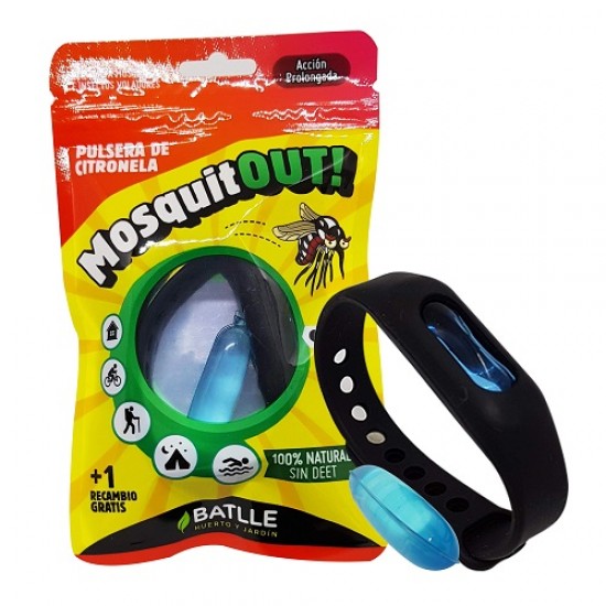 MOSQUITOUT! PULSERA DE CITRONELA MOSQUITOUT! PULSERA DE CITRONELA